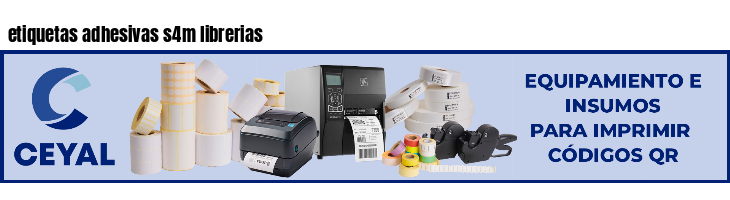 etiquetas adhesivas s4m librerias
