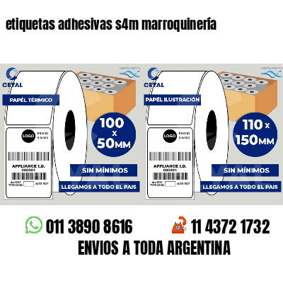 etiquetas adhesivas s4m marroquinería