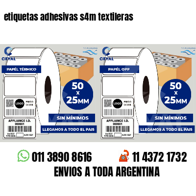 etiquetas adhesivas s4m textileras