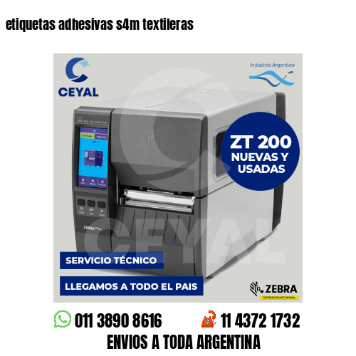 etiquetas adhesivas s4m textileras