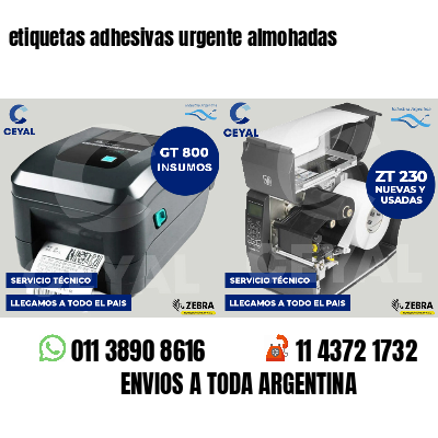etiquetas adhesivas urgente almohadas