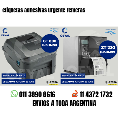 etiquetas adhesivas urgente remeras