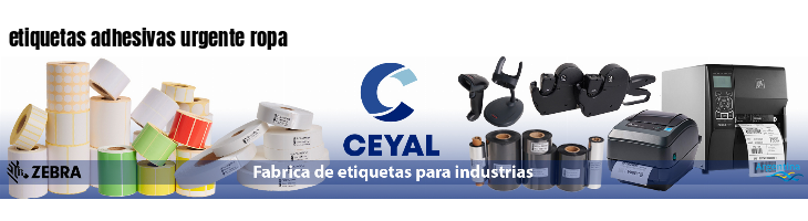 etiquetas adhesivas urgente ropa