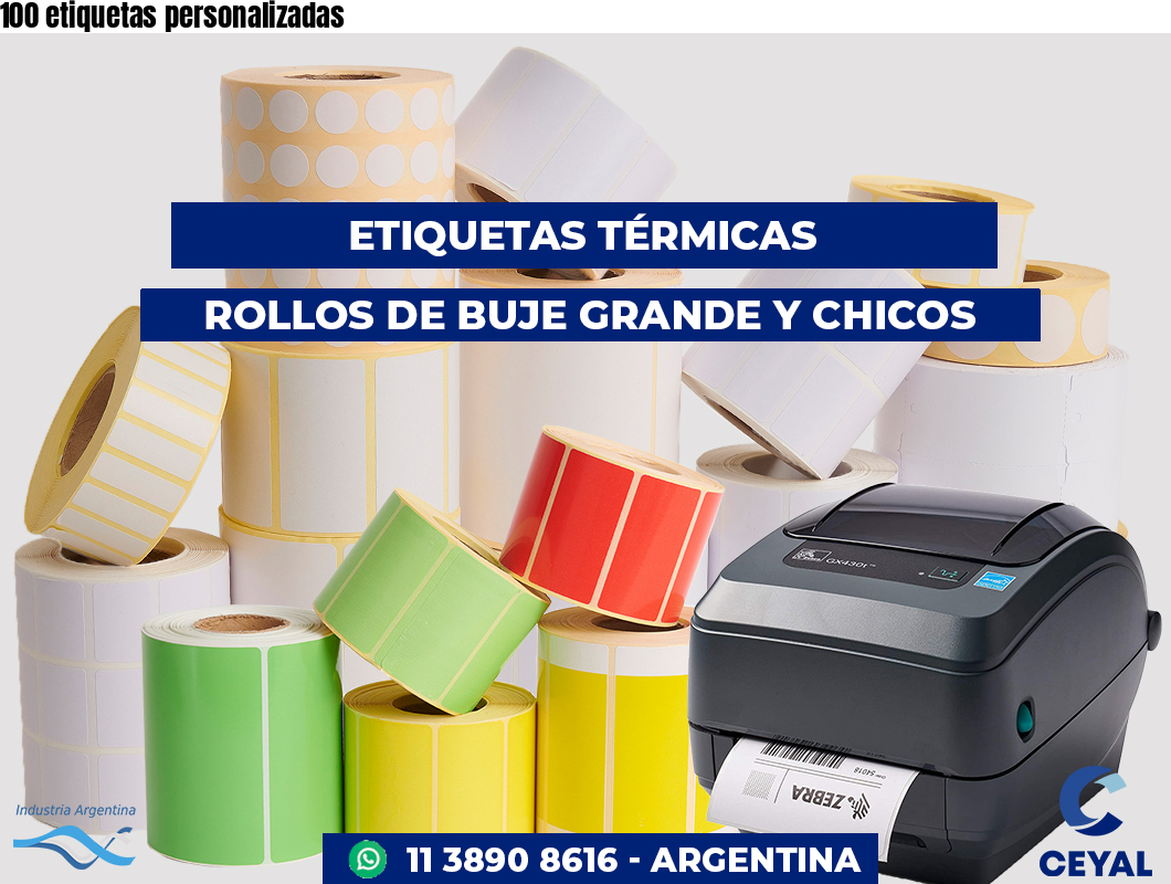 100 etiquetas personalizadas