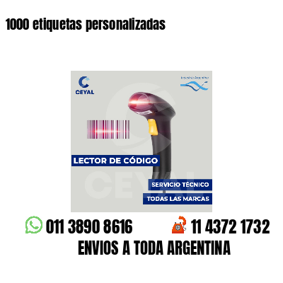 1000 etiquetas personalizadas