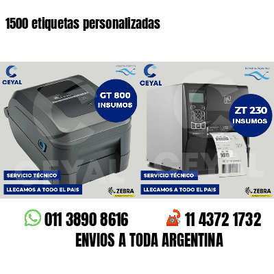 1500 etiquetas personalizadas