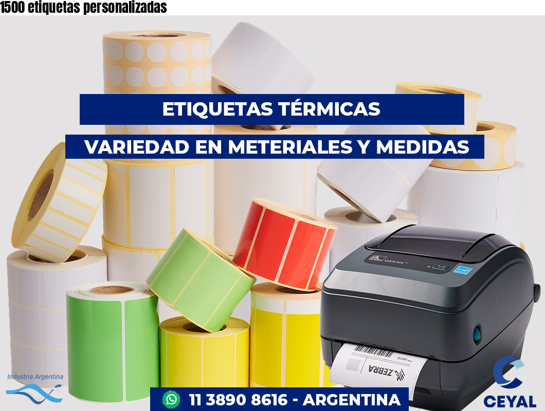 1500 etiquetas personalizadas
