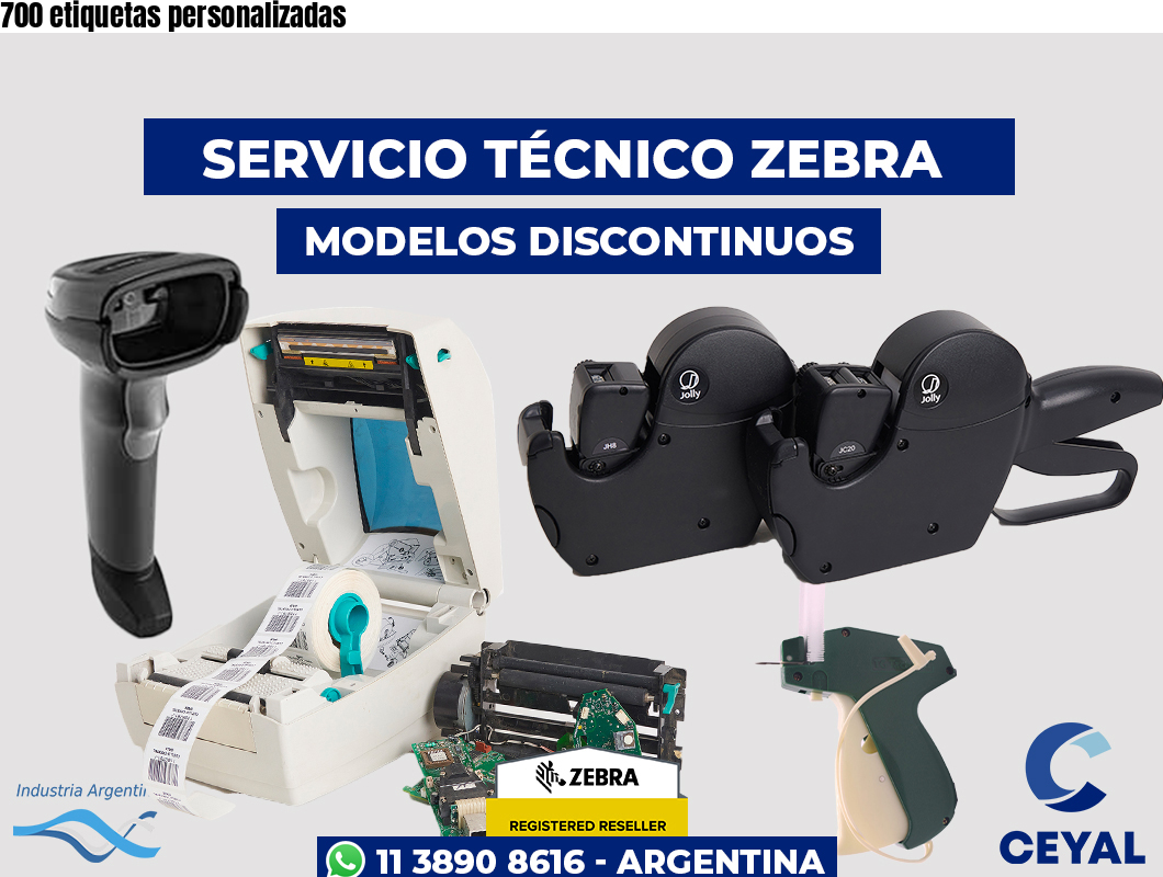 700 etiquetas personalizadas