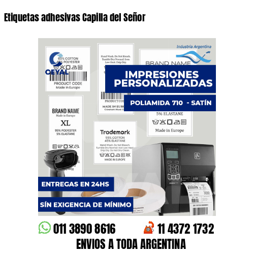 Etiquetas adhesivas Capilla del Señor