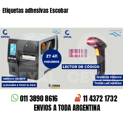 Etiquetas adhesivas Escobar