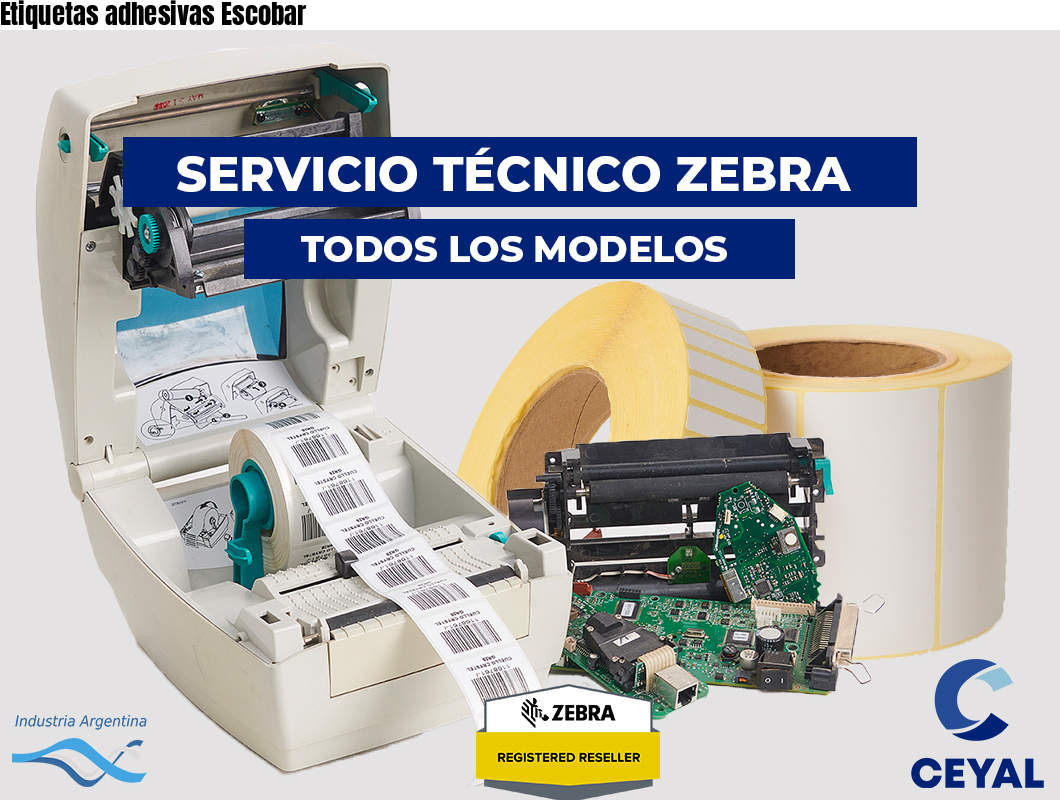 Etiquetas adhesivas Escobar