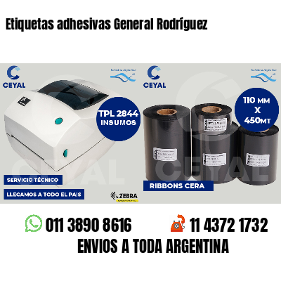 Etiquetas adhesivas General Rodríguez