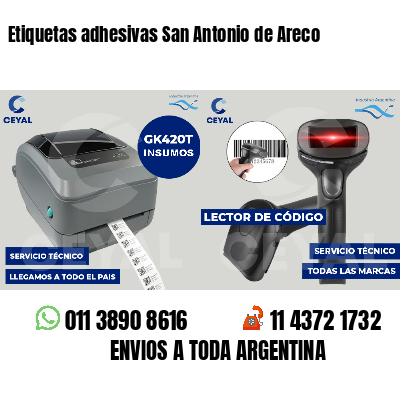Etiquetas adhesivas San Antonio de Areco