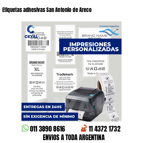 Etiquetas adhesivas San Antonio de Areco