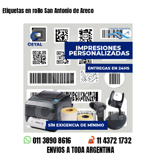 Etiquetas en rollo San Antonio de Areco