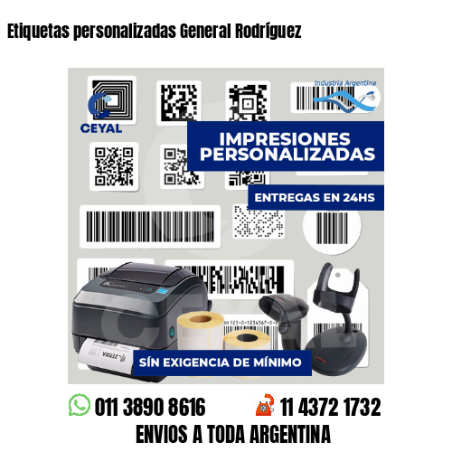 Etiquetas personalizadas General Rodríguez