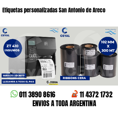 Etiquetas personalizadas San Antonio de Areco