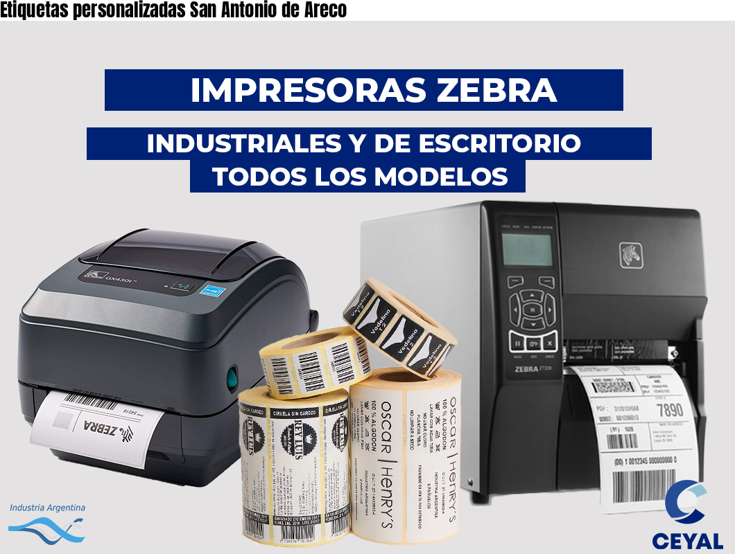 Etiquetas personalizadas San Antonio de Areco