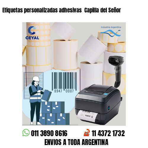 Etiquetas personalizadas adhesivas  Capilla del Señor