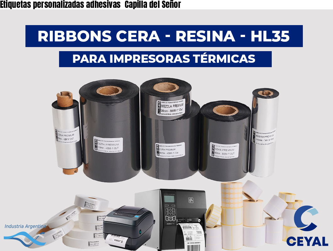 Etiquetas personalizadas adhesivas  Capilla del Señor