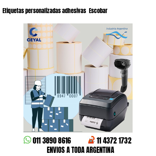 Etiquetas personalizadas adhesivas  Escobar