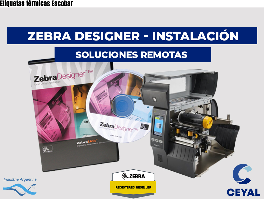 Etiquetas térmicas Escobar