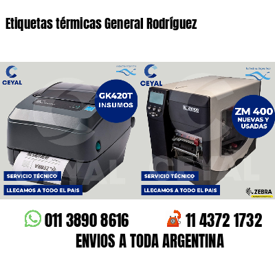 Etiquetas térmicas General Rodríguez