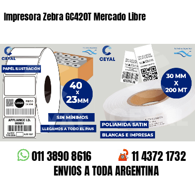 Impresora Zebra GC420T Mercado Libre