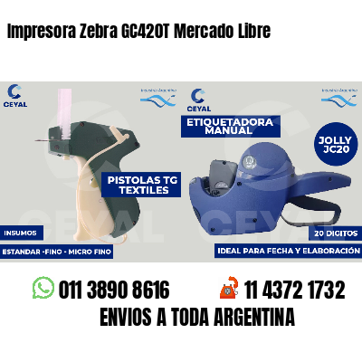 Impresora Zebra GC420T Mercado Libre
