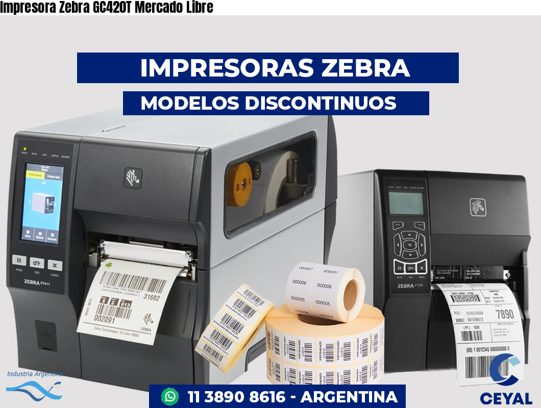 Impresora Zebra GC420T Mercado Libre