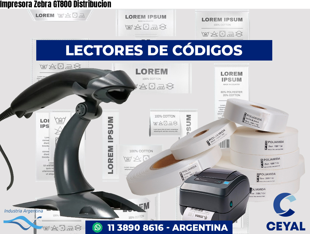 Impresora Zebra GT800 Distribucion