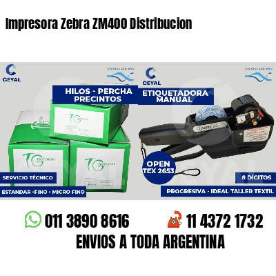 Impresora Zebra ZM400 Distribucion