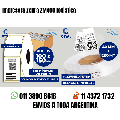 Impresora Zebra ZM400 logistica