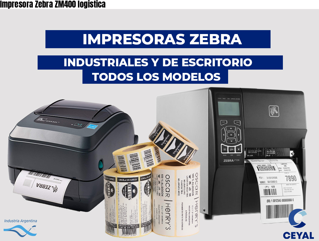 Impresora Zebra ZM400 logistica