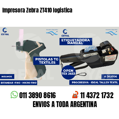 Impresora Zebra ZT410 logistica