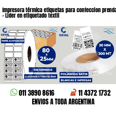 Impresora térmica etiquetas para confeccion prendas   - Líder en etiquetado textil