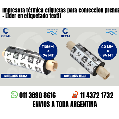 Impresora térmica etiquetas para confeccion prendas   - Líder en etiquetado textil