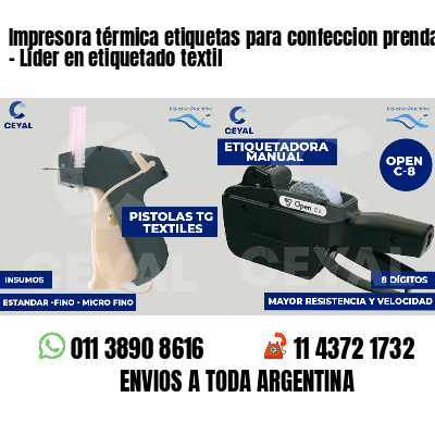 Impresora térmica etiquetas para confeccion prendas   - Líder en etiquetado textil