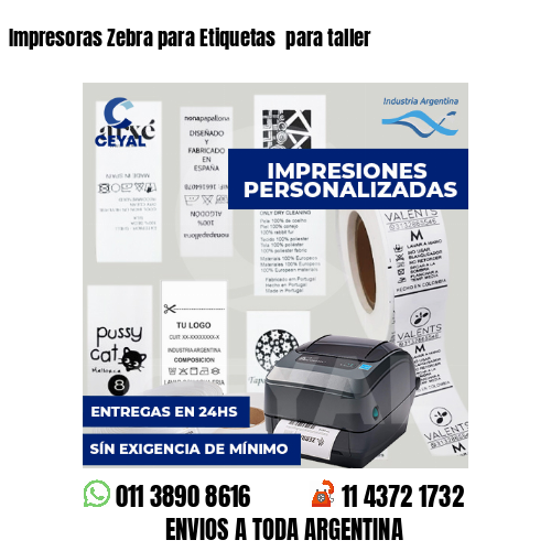 Impresoras Zebra para Etiquetas  para taller 