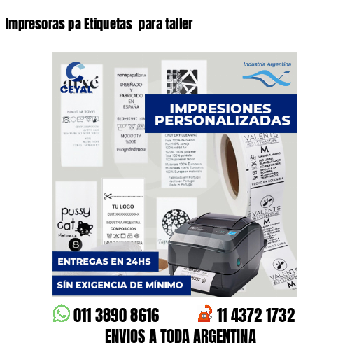 Impresoras pa Etiquetas  para taller 