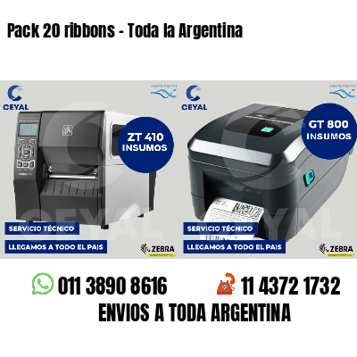 Pack 20 ribbons - Toda la Argentina