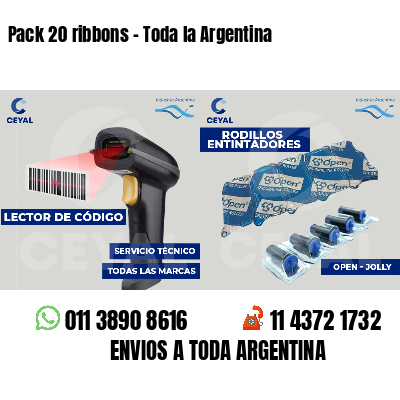 Pack 20 ribbons - Toda la Argentina