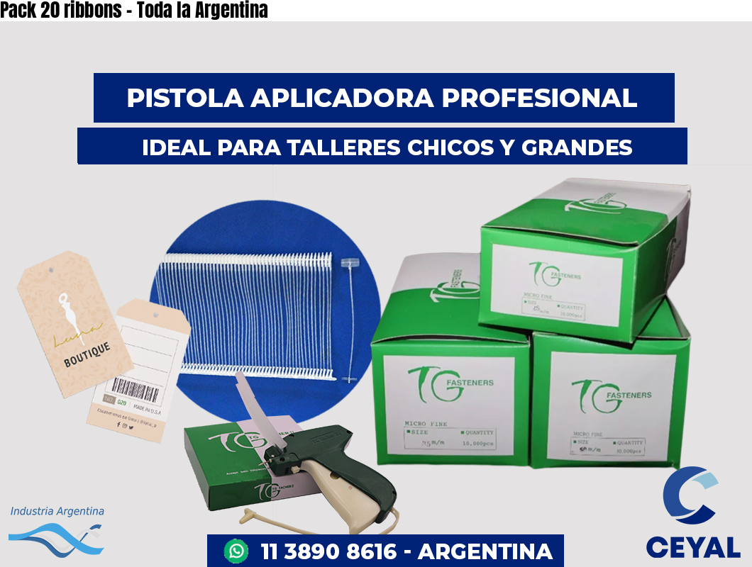 Pack 20 ribbons - Toda la Argentina