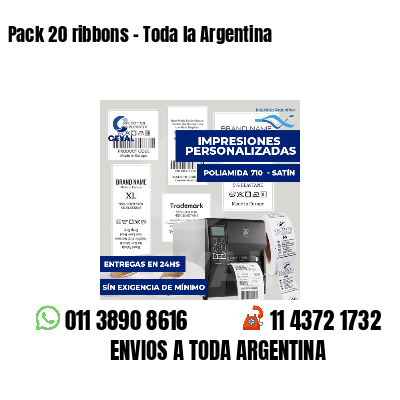 Pack 20 ribbons - Toda la Argentina
