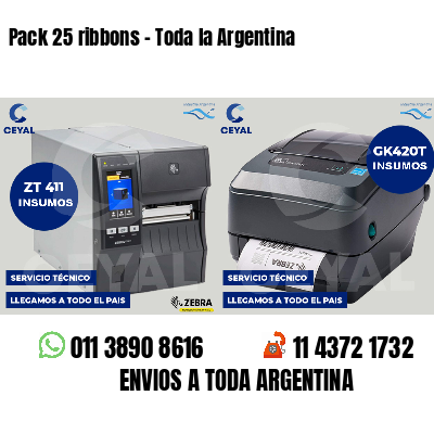 Pack 25 ribbons - Toda la Argentina
