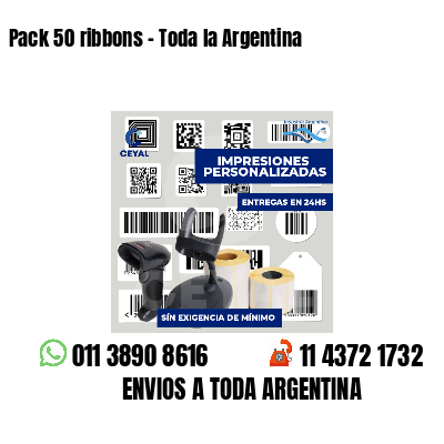Pack 50 ribbons - Toda la Argentina