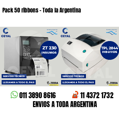 Pack 50 ribbons - Toda la Argentina