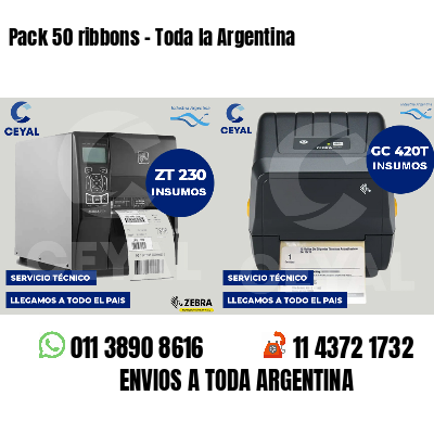 Pack 50 ribbons - Toda la Argentina
