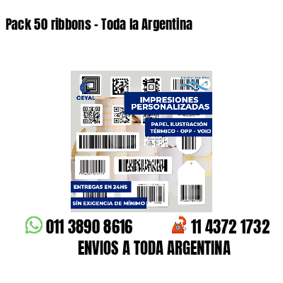 Pack 50 ribbons - Toda la Argentina