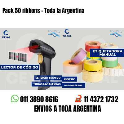 Pack 50 ribbons - Toda la Argentina